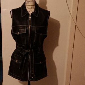 VINTAGE Genuine Leather Vest